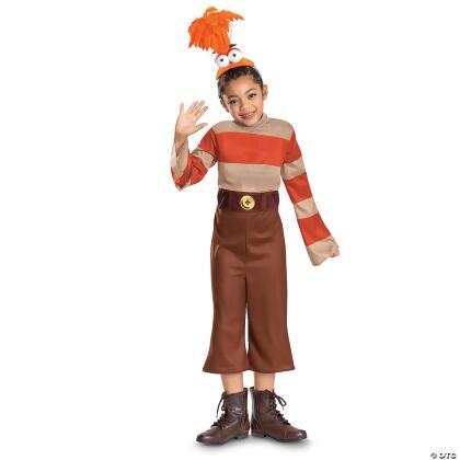 Disguise DG166209G Girls Classic Disney & Pixar Inside Out 2 Orange Anxiety Costume - Large 10-12
