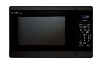 Sharp SMC1461KB 1.4 cu. ft. 1100 watt Black Countertop Microwave Oven