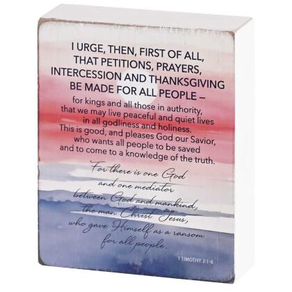 Dicksons TPLK34-342 Thanksgiving Sunrise Tabletop Plaque - Blue 