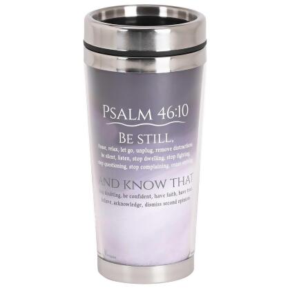 Dicksons SSMUG-387 Be Still & Know I Am God Travel Mug - Blue 