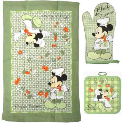 Mickey Mouse 887351 Chef De Cuisine Kitchen Set - 3 Piece 