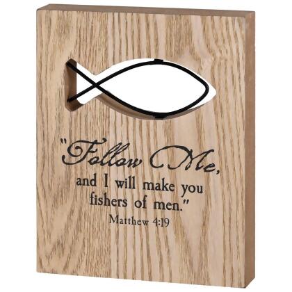 Dicksons TTPLQW-2004 Tabletop Wire Plaque Follow Me 