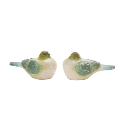 Melrose International 88528DS Cottage Bird Figurine - Set of 2 