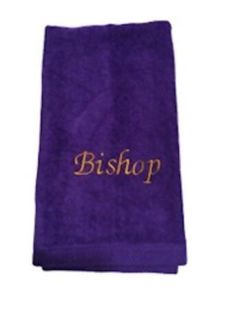 Gods Life Publishing 351545 Bishop Towel, Purple 