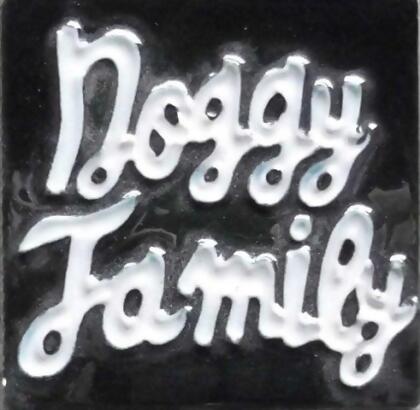 Continental Art Center M-2009 3 x 3 in. Doggy Family Ceramic Magnet 