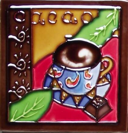 Continental Art Center M-103 3 x 3 in. Coffee 1 Ceramic Magnet 
