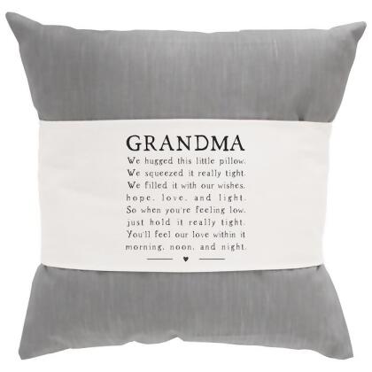 Sincere Surroundings 359442 Hug Grandma Hugged This Pillow - 35.25 x 7.25 in. 