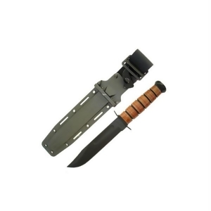 Ka-bar Fighting Knife Army Black Hard Sheath Straight Edge - All