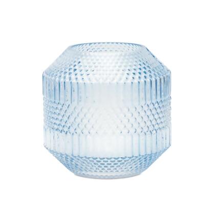 Melrose International 85549DS 6.5 x 6.5 in. Glass Vase, Blue 