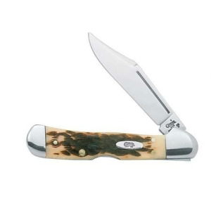 Case Mini Copperlock Amber Bone Pocket Knife - All