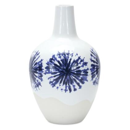 Melrose International 85662DS 6.5 x 11 in. Ceramic Vase, White 
