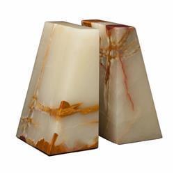 Marble Crafter BE20-LG Zeus Bookends, Light Green Onyx 