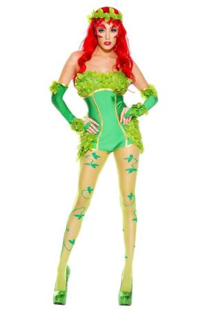 Music Legs 70769-XS 5 Piece Provocative Toxic Villain Costume - Extra Small 