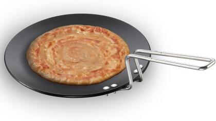 Hawkins AT28 11 in. Futura Hard Anodized Concave Griddle Tawa - Black 