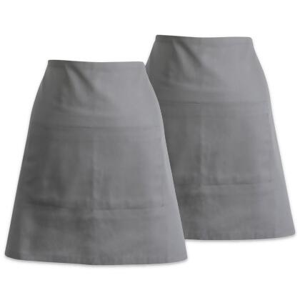 Design Imports Gray Waist Apron Set of 2 