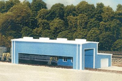 Pikestuff PKS8008 N Scale Atkinson Engine Facility - Blue 