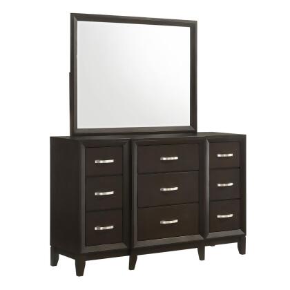 Picket House Furnishings Warren Dresser & Mirror in Merlot 