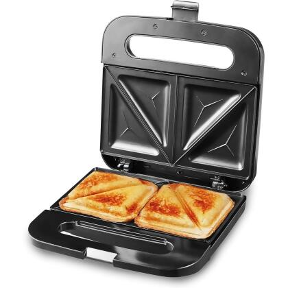 Elite ESM5702 750W Sandwich Maker - Stainless Steel Black 