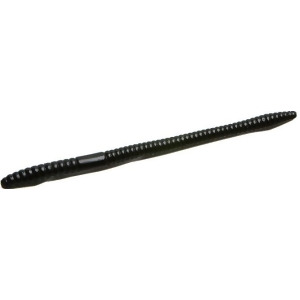 Zoom Bait 004-38 4.75 in. Salt Finesse Worm in Black - Pack of 20 - All