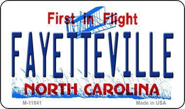 Smart Blonde M-11841 Fayetteville North Carolina Novelty Metal Magnet - 3.5 x 2 in. 
