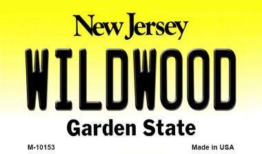 Smart Blonde M-10153 3.5 x 2 in. Wildwood New Jersey State License Plate Magnet 
