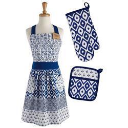 Design Imports COSD35141 Assorted Blue Market Chef - Set of 3 
