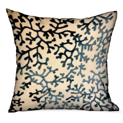 Plutus Brands PBDU1904-1220-DP 12 x 20 in. Deep & Reef Blue, Cream Floral Luxury Throw Pillow 