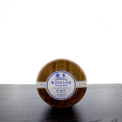 D.R. Harris SS-DRH-20103 D.R. Harris Windsor Shaving Soap in Mahogany Stained Wood Bowl 