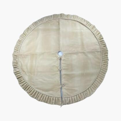 Vickerman QTX17833 84 in. Plush Champagne Velvet Tree Skirt 