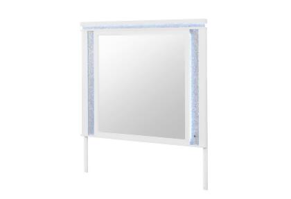 Global Furniture ALINA-WHITE-MR W- LED Alina Mirror with LED - White 