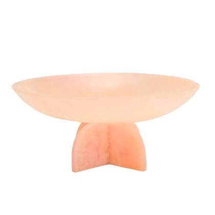 Godinger 50988 12 in. Lucente Resin Fruit Bowl, Pink 