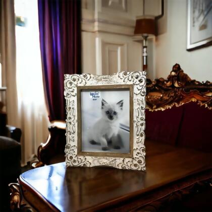 Metrotex Designs 12034 8 x 10 in. Ovilla Picture Frame - White Wash 