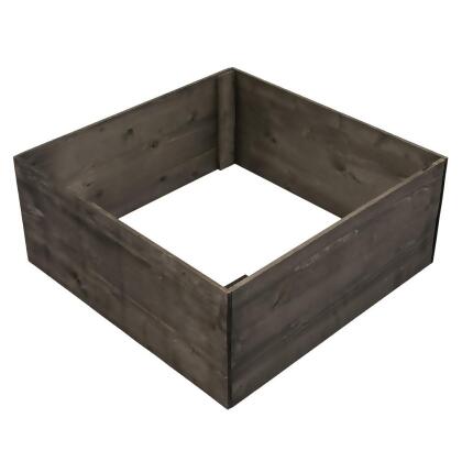 Vickerman G200124 21 x 9 in. Square Wooden Knock down Tree Collar Stand, Gray 