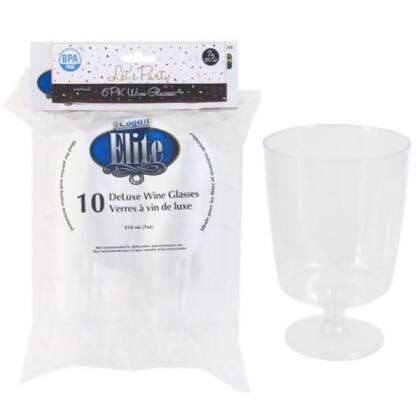 Regent Products G24171 7 oz 2.55 x 3.93 in. Plastic Wine Glass - 6 per Pack - Pack of 24 