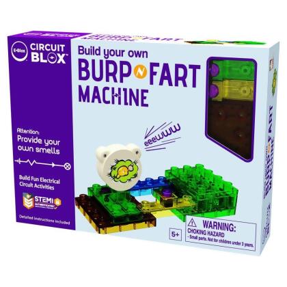 E-Blox EBXCB0767 Circuit Blox Build Your Own Burp & Fart Machine Card Game 