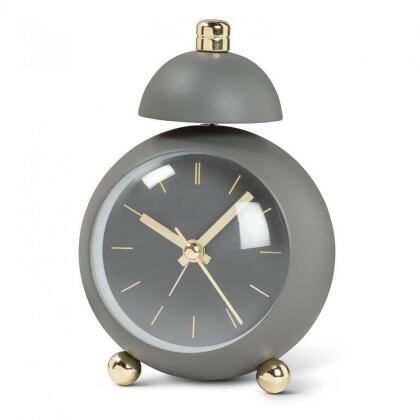MDR Trading Inc. AB-27-TIKTOK-027-GRY Gray With Bell Ball Alarm Clock 