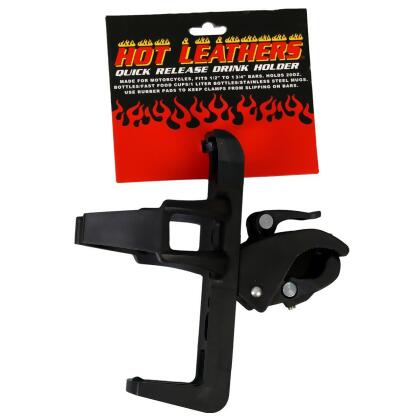 Hot Leathers mpa4012 6 x 6 in. Quick Release Drink Cup Holder - Black 