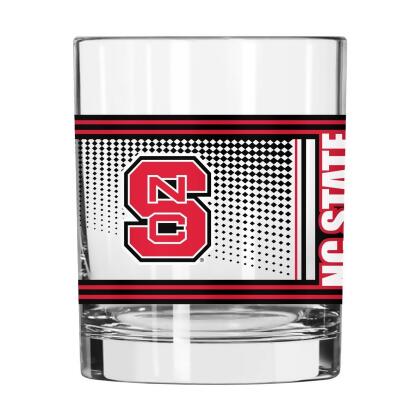 Logo Brands 186-G14R-3 N.C. State 14 oz Hero Rocks Glass 