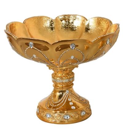 AFD Home 12024009 Grand Golden Pedestal Bowl 