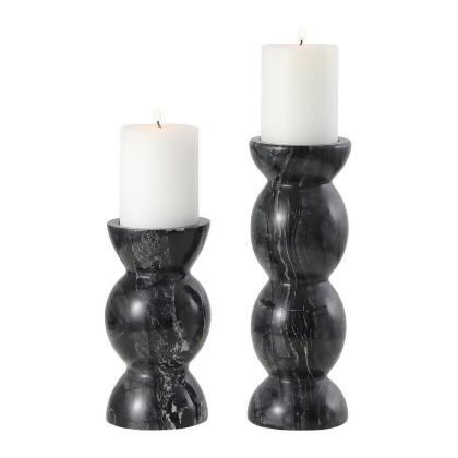 Safavieh RDC4037A-SET2 Rhodes Candle Holder - Black - Set of 2 