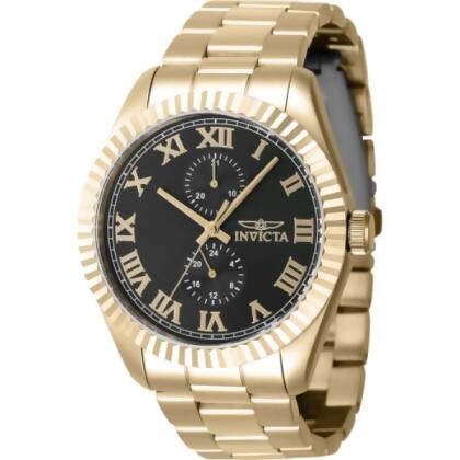 Invicta 47429 Mens Specialty Quartz Multifunction Black Dial Watch 