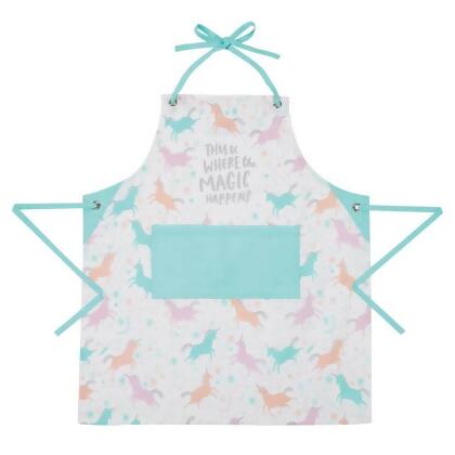 Peking Handicraft 02HLL24C 28 x 32 in. Unicorn Magic Happens Apron, Multi Color - Pack of 2 