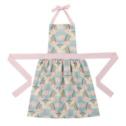 Peking Handicraft 02TAC51C 28 x 34 in. Unicorn Dreams Digital Print Apron, Multi Color - Pack of 2 