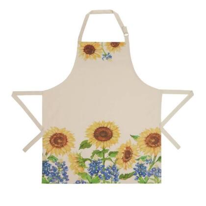 Peking Handicraft 02SER608C 28 x 34 in. Sunflower Cotton Apron, Multi Color - Pack of 2 
