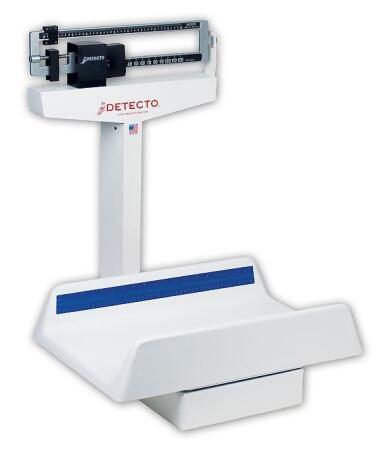 Detecto 451 22 in. X 14.75 in. X 4.5 in. Tray Baby Scale Mechanical 65 Kg X 20 G 