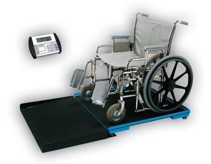 Detecto FHD-133-II Platform 36 in. X 36 in. Wheelchair Scale Digital Geriatric Stationary 1000 Lb X .2 Lb- 450 Kg X .1 Kg 