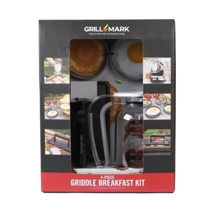 Grill Mark 8109285 Cast Iron Breakfast Kit, Gray - 4 Piece 