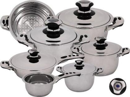 Magefesa 01BXECOTHPL Ecotherm Dietetic Stainless Steel 12 Piece Cookware Set 