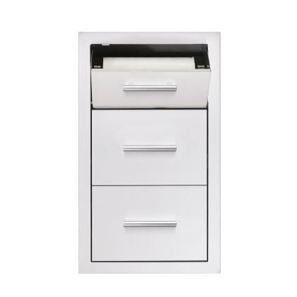 Summerset TDC-17M 17 in. Vertical 2-Drawer & Paper Towel Holder Combo with Masonry - 2024 Handle 