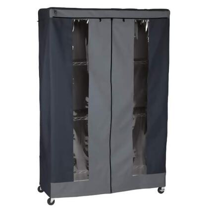 Classic Accessories 52-242-010401-RT 48 x 18 x 72 in. Premium Garage Shelf Cover, Black 